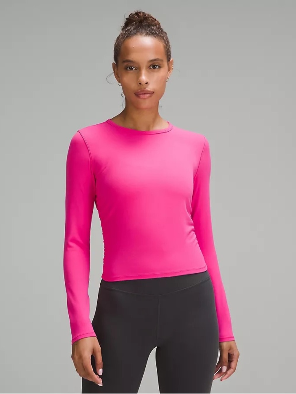 Lululemon All It Takes Nulu Long-Sleeve Shirt - Sonic Pink, Size 8